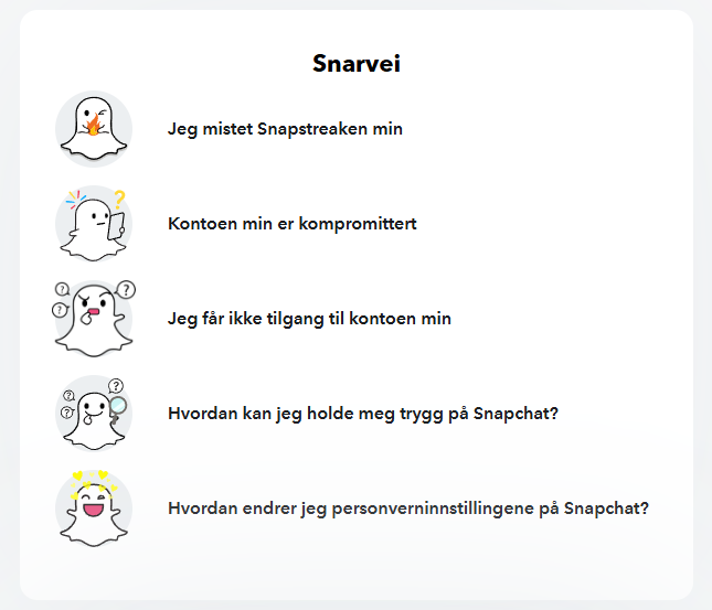 Nettsiden hvor du kan potensielt få tilbake snapchat streaks.